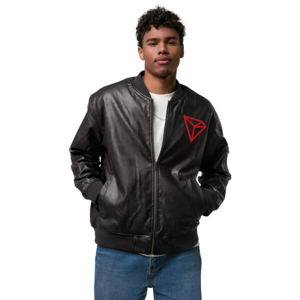 TRON Leather Bomber Jacket