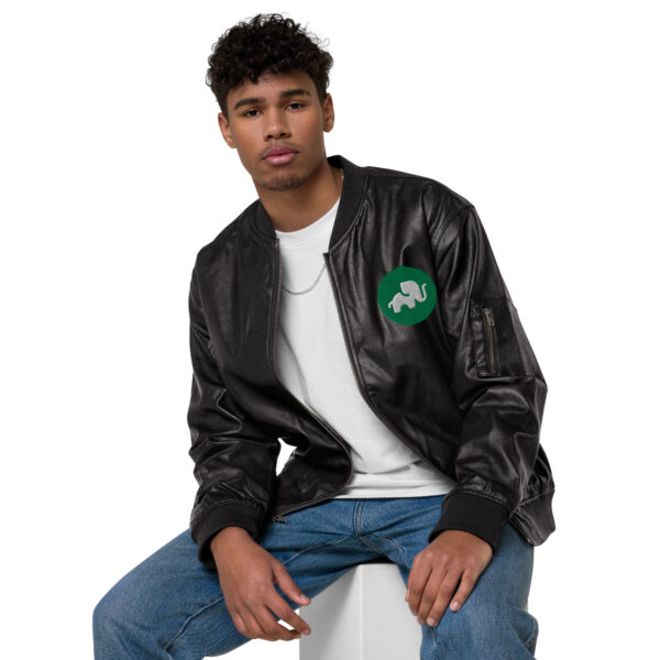 TRUNK Leather Bomber Jacket - Image 2