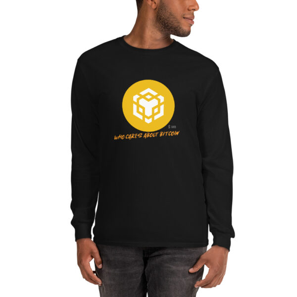 BINANCE - WHO CARES ABOUT Long Sleeve Shirt - Image 2