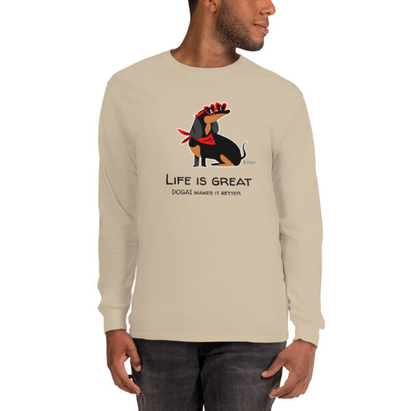 DOGAI - LIFE IS GREAT Long Sleeve Shirt - Image 2