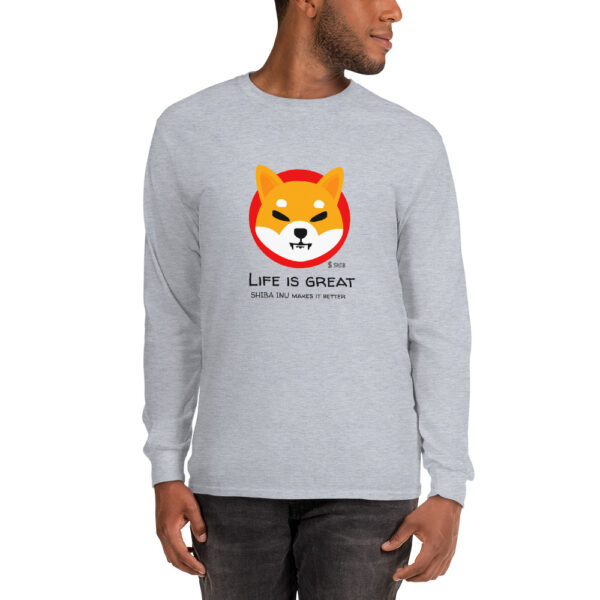 SHIBA INU - LIFE IS GREAT Long Sleeve Shirt - Image 2