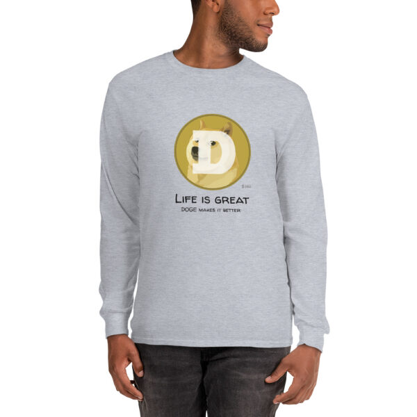 DOGE - LIFE IS GREAT Long Sleeve Shirt - Image 2