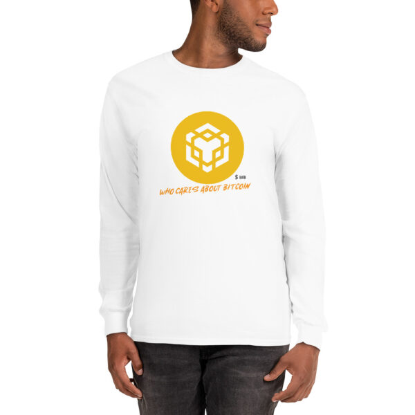 BINANCE - WHO CARES ABOUT Long Sleeve Shirt - Image 4