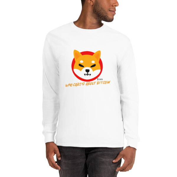 SHIBA INU - WHO CARES ABOUT Long Sleeve Shirt - Image 3