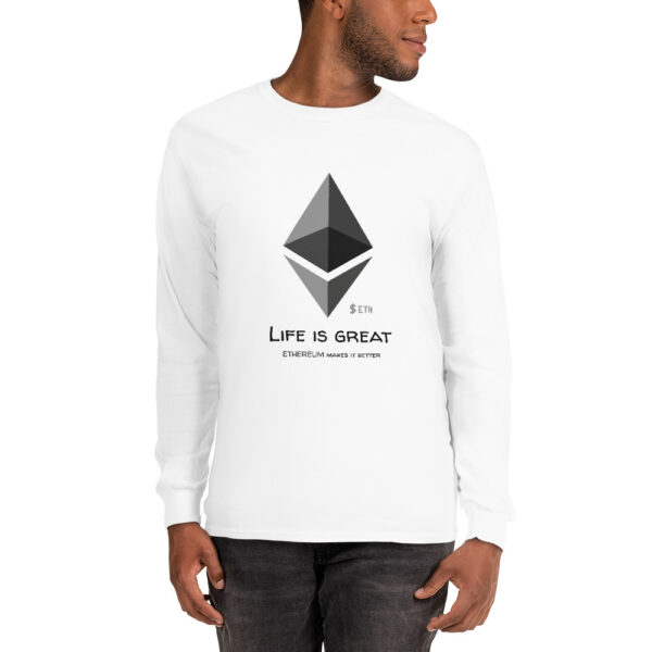 ETHEREUM - LIFE IS GREAT Long Sleeve Shirt - Image 3