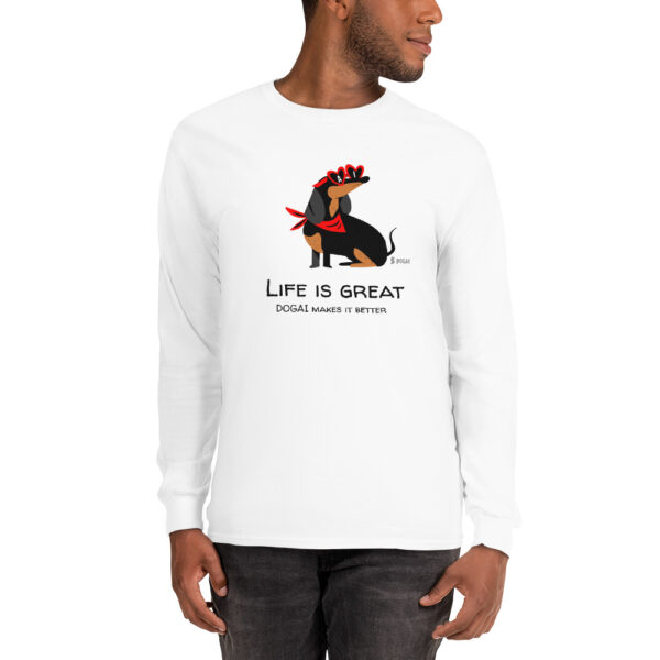 DOGAI - LIFE IS GREAT Long Sleeve Shirt - Image 3