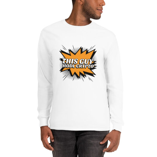 THIS GUY HODL CRYPTO Long Sleeve Shirt - Image 2