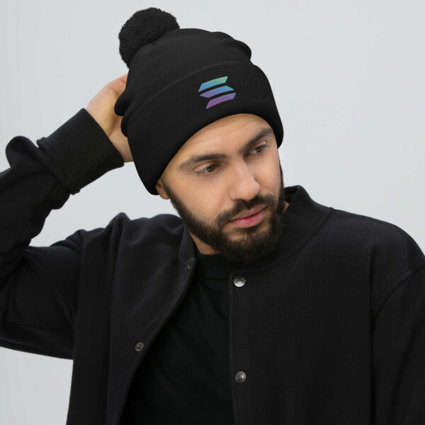 SOLANA Pom-Pom Beanie - Image 2