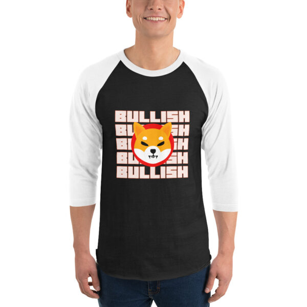 BULLISH SHIBA INU 3/4 sleeve shirt - Image 2