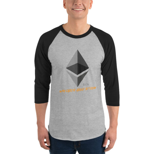 ETHEREUM - WHO CARES ABOUT 3/4 sleeve shirt - Image 2