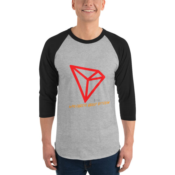 TRON - WHO CARES ABOUT 3/4 sleeve shirt - Image 2