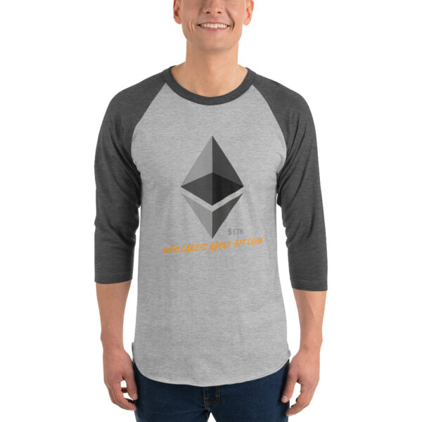 ETHEREUM - WHO CARES ABOUT 3/4 sleeve shirt - Image 3