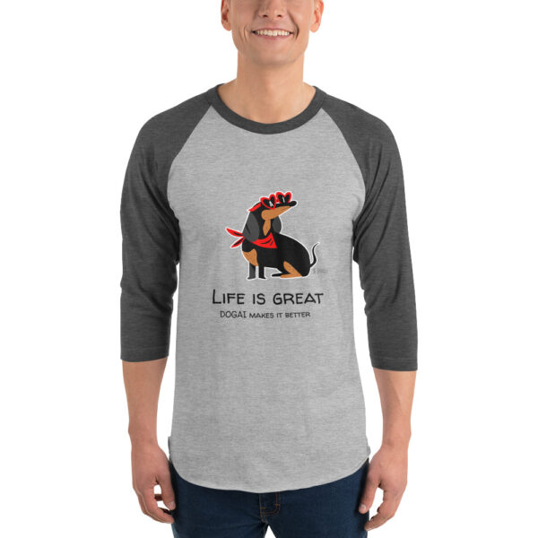 DOGAI - LIFE IS GREAT 3/4 sleeve shirt - Image 2