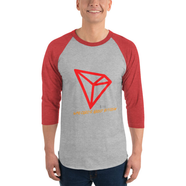 TRON - WHO CARES ABOUT 3/4 sleeve shirt - Image 3