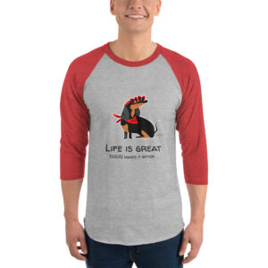 DOGAI - LIFE IS GREAT 3/4 sleeve shirt