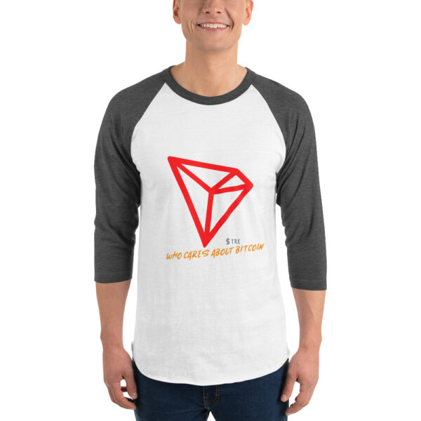 TRON - WHO CARES ABOUT 3/4 sleeve shirt - Image 4