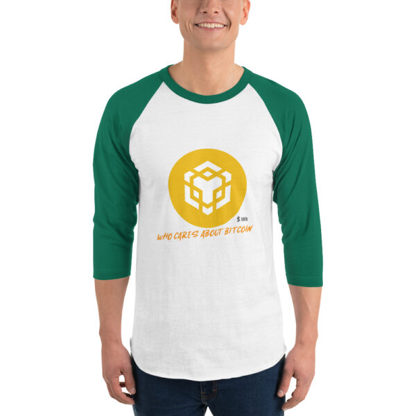 BINANCE - WHO CARES ABOUT 3/4 sleeve shirt - Image 5