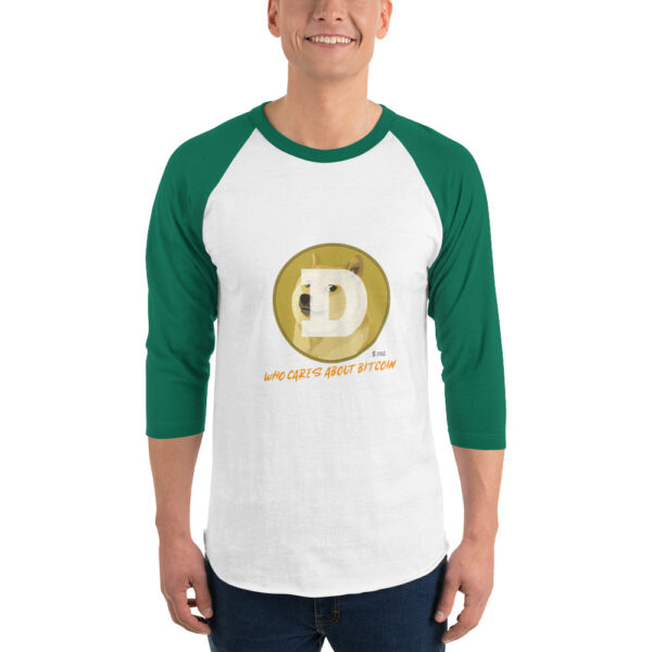 DOGE - WHO CARES ABOUT 3/4 sleeve shirt - Image 5