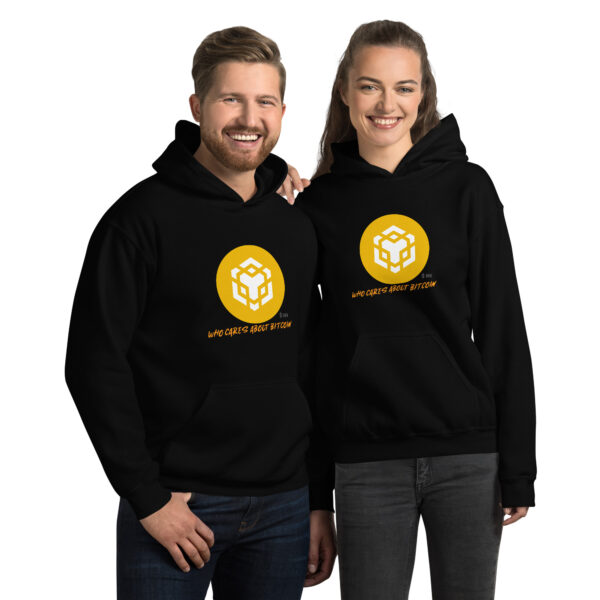 BINANCE - WHO CARES ABOUT Hoodie - Image 2