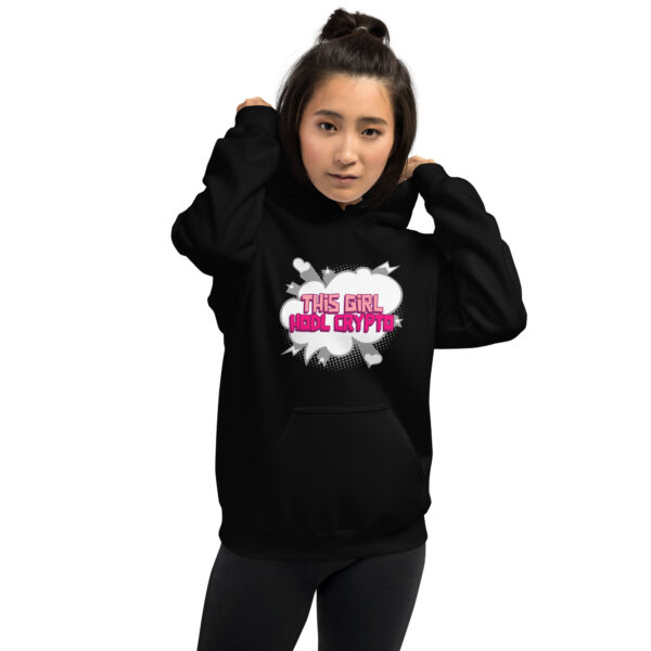 THIS GIRL HODL CRYPTO Hoodie - Image 2