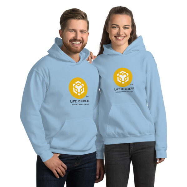 BINANCE - LIFE IS GREAT Hoodie - Image 2