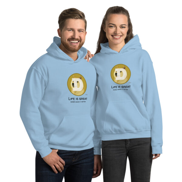 DOGE - LIFE IS GREAT Hoodie - Image 2