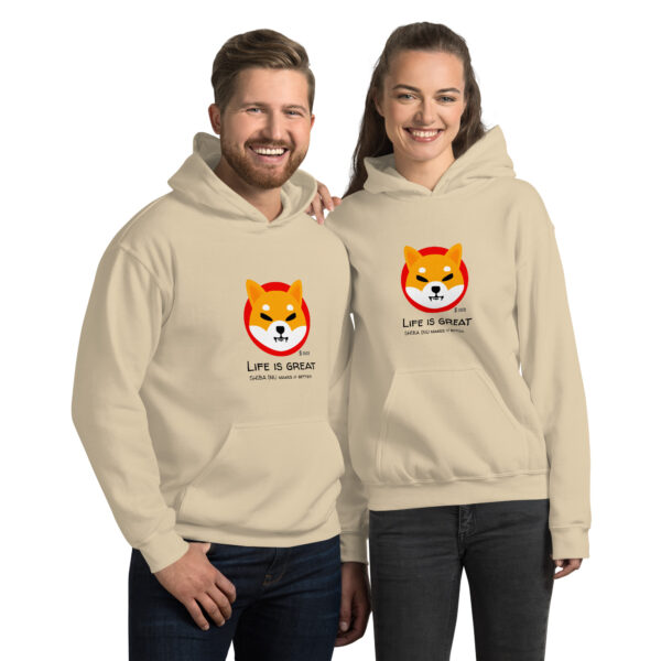 SHIBA INU - LIFE IS GREAT Hoodie - Image 3