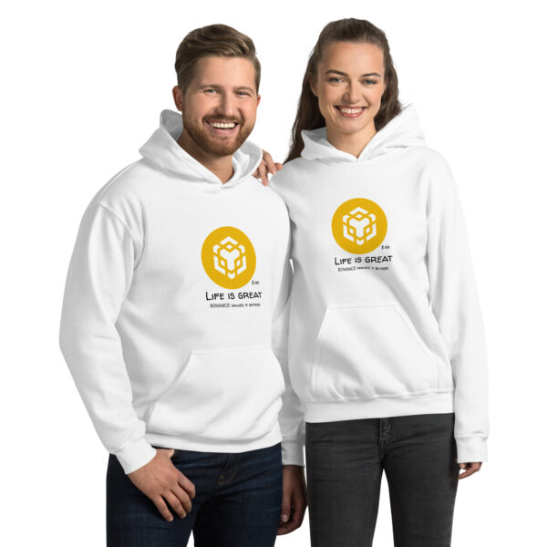 BINANCE - LIFE IS GREAT Hoodie - Image 3