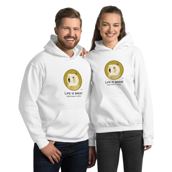 DOGE - LIFE IS GREAT Hoodie - Image 3