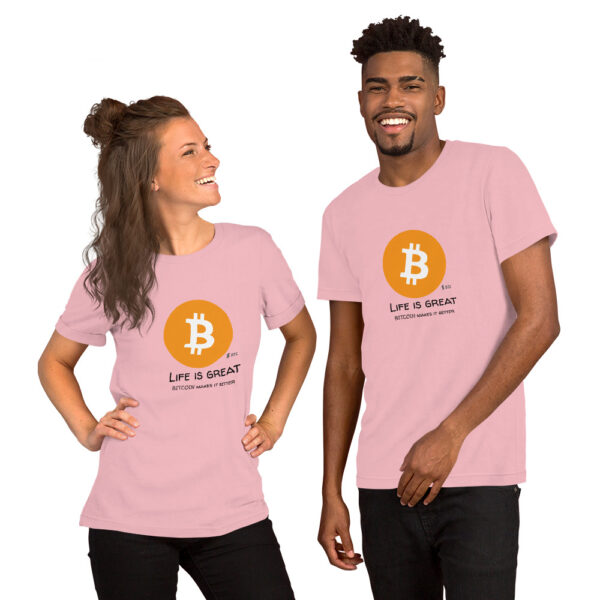 BITCOIN - LIFE IS GREAT t-shirt - Image 3