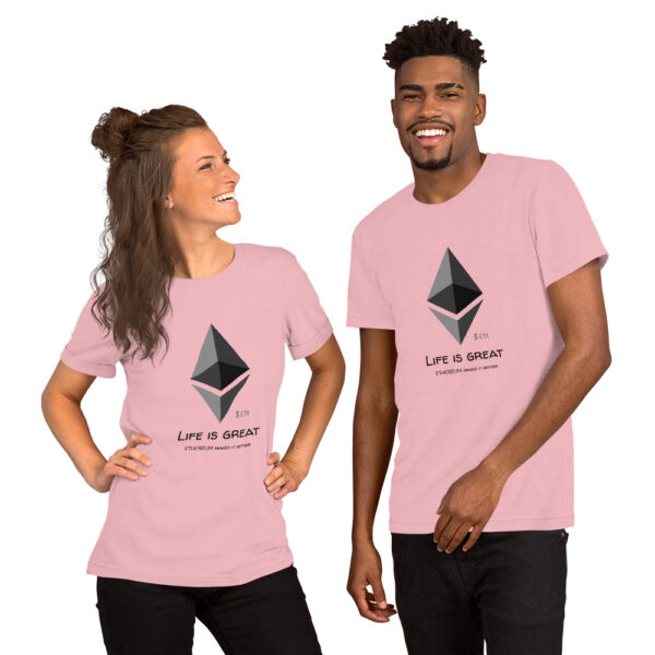 ETHEREUM - LIFE IS GREAT t-shirt - Image 3