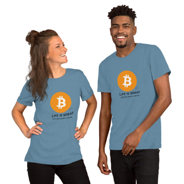 BITCOIN - LIFE IS GREAT t-shirt - Image 2