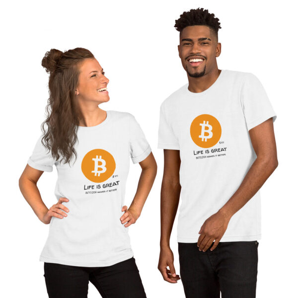 BITCOIN - LIFE IS GREAT t-shirt - Image 5