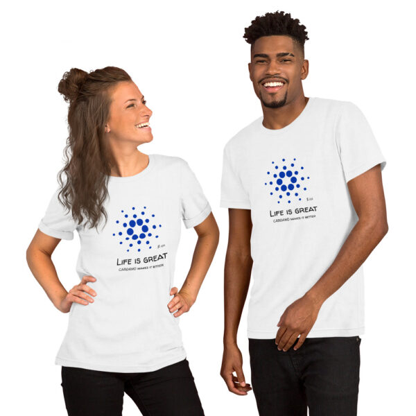 CARDANO - LIFE IS GREAT t-shirt - Image 5