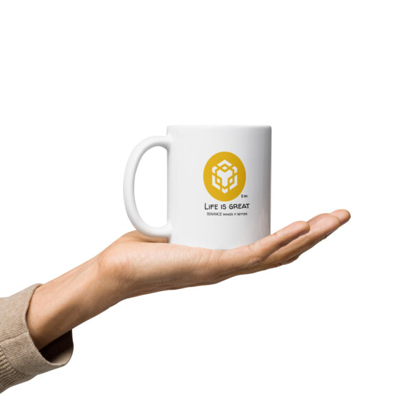 BINANCE - LIFE IS GREAT mug - Image 2