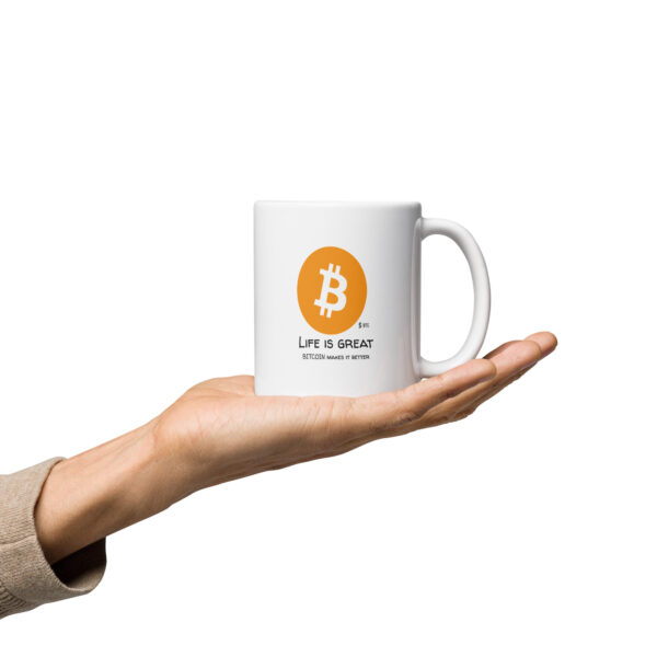 BITCOIN - LIFE IS GREAT mug