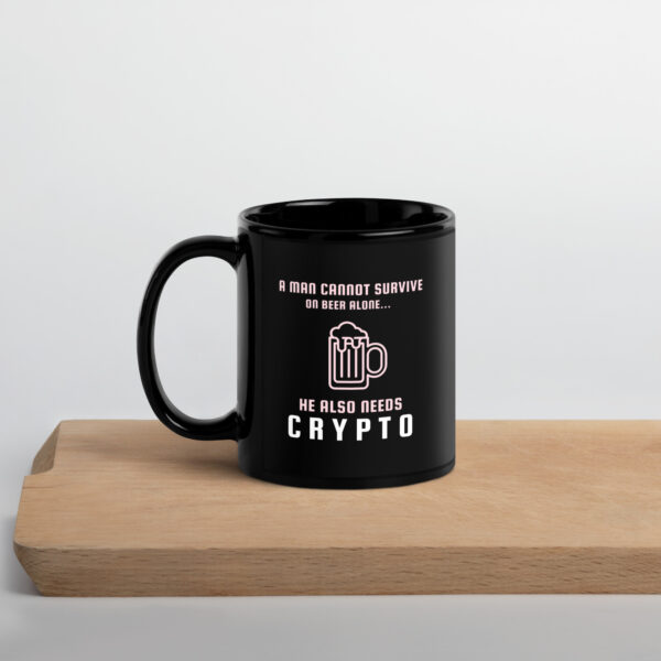 A MAN NEEDS CRYPTO Mug - Image 3