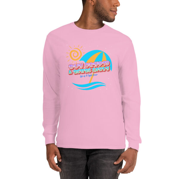 BUY CRYPTO RETIRE EARLY Long Sleeve Shirt - Image 2