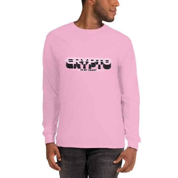 CRYPTO IN MY HEART Long Sleeve Shirt - Image 3