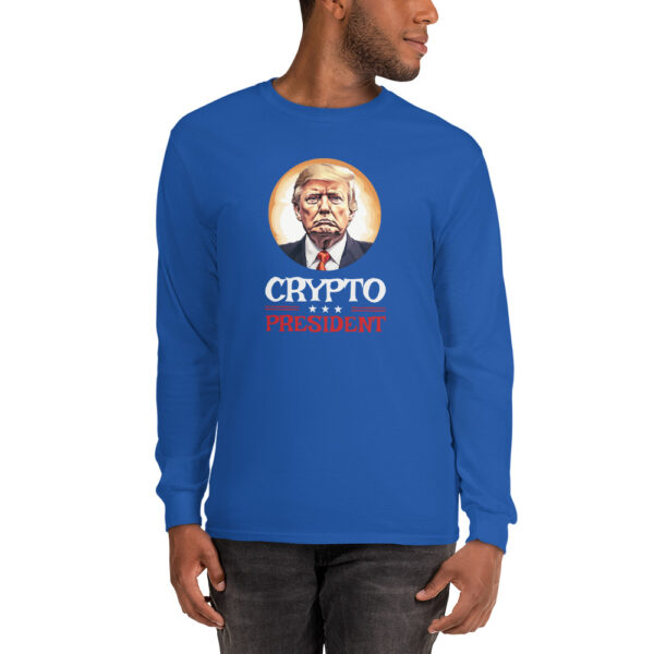 CRYPTO PRESIDENT TRUMP Long Sleeve Shirt