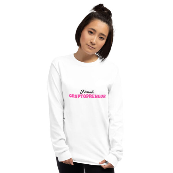 FEMALE CRYPTOPRENEUR Long Sleeve Shirt - Image 2