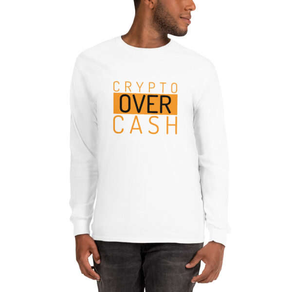 CRYPTO OVER CASH Long Sleeve Shirt - Image 2