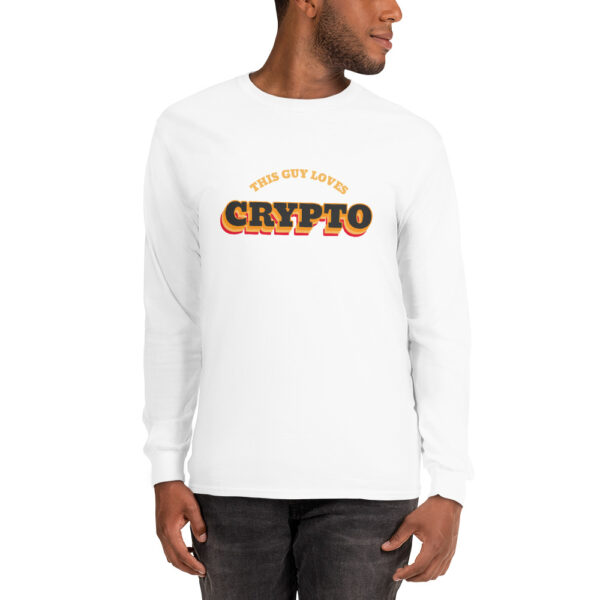 THIS GUY LOVES CRYPTO Long Sleeve Shirt - Image 2