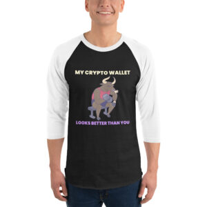 MY CRYPTO WALLET 3/4 sleeve shirt