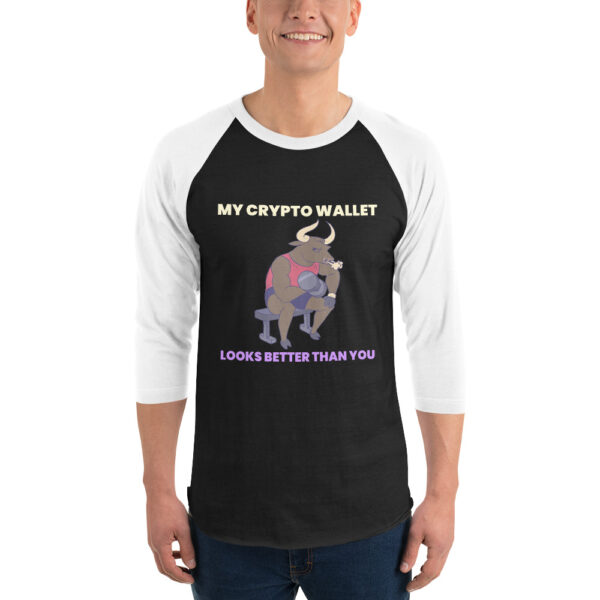 MY CRYPTO WALLET 3/4 sleeve shirt