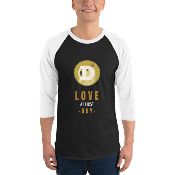LOVE AT FIRST BUY DOGE 3/4 sleeve shirt
