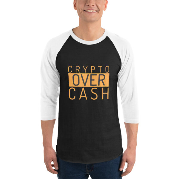CRYPTO OVER CASH 3/4 sleeve shirt - Image 2