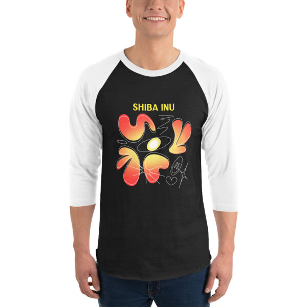 SHADY SHIBA INU 3/4 sleeve shirt - Image 2