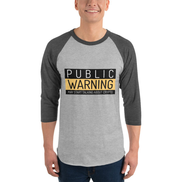 PUBLIC WARNING 3/4 sleeve shirt - Image 2