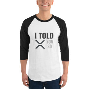 I TOLD YOU SO RIPPLE 3/4 sleeve shirt